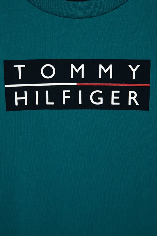 Tommy Hilfiger - T-shirt bawełniany dziecięcy 100 % Bawełna organiczna
