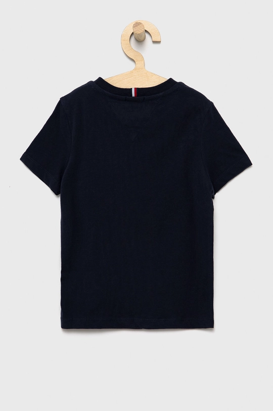 Tommy Hilfiger T-shirt bawełniany dziecięcy granatowy