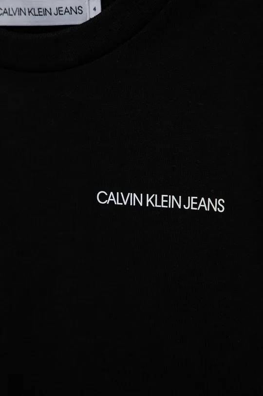 Calvin Klein Jeans T-shirt bawełniany dziecięcy IB0IB00456.4890 100 % Bawełna