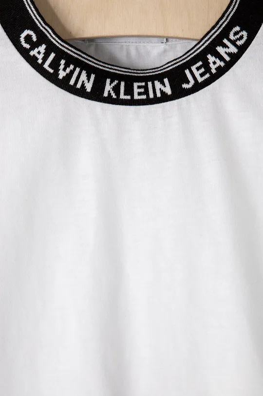 Calvin Klein Jeans T-shirt dziecięcy IB0IB00897.4890 100 % Bawełna organiczna