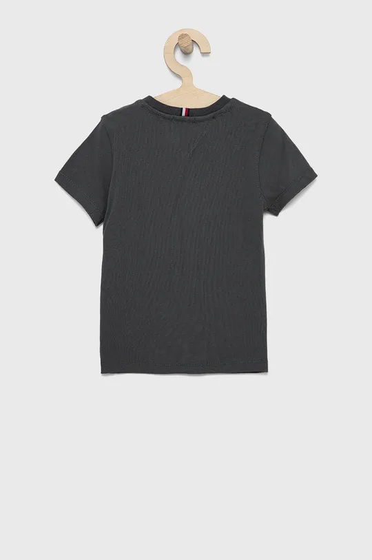 Tommy Hilfiger T-shirt bawełniany dziecięcy szary
