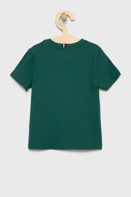 Tommy Hilfiger T-shirt bawełniany dziecięcy zielony