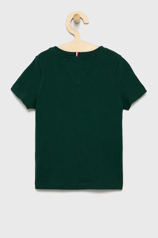 Tommy Hilfiger T-shirt bawełniany dziecięcy zielony