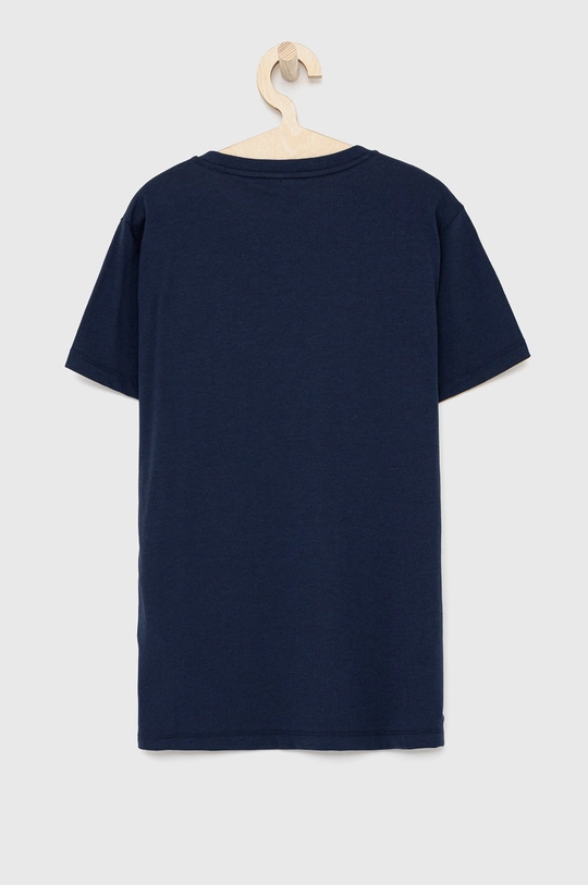 EA7 Emporio Armani T-shirt bawełniany dziecięcy 6KBT51.BJ02Z granatowy