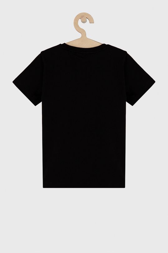 Dětské bavlněné tričko EA7 Emporio Armani černá