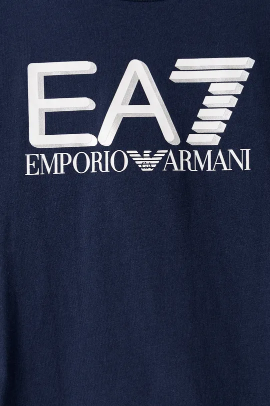 EA7 Emporio Armani T-shirt dziecięcy 6KBT53.BJ02Z granatowy
