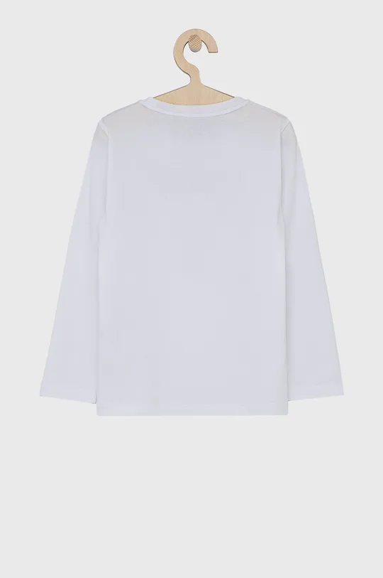 Detské tričko s dlhým rukávom EA7 Emporio Armani biela