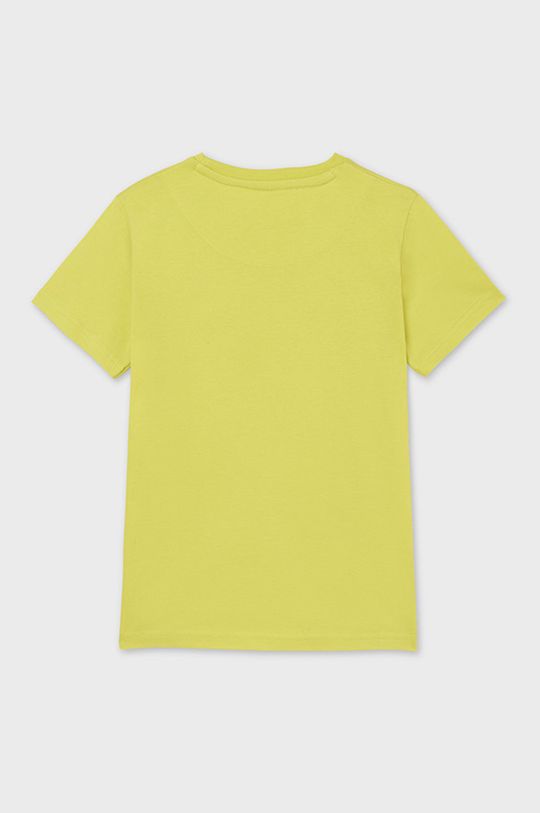 Παιδικό βαμβακερό μπλουζάκι Mayoral κίτρινο πράσινο