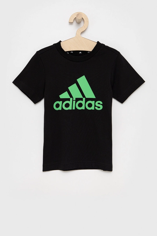 crna Dječja majica kratkih rukava adidas Za dječake