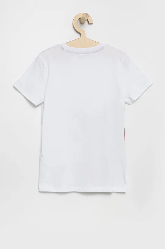 Guess - T-shirt bawełniany dziecięcy biały