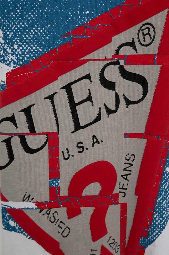 Guess - T-shirt bawełniany dziecięcy 100 % Bawełna