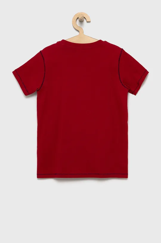 Детская хлопковая футболка Guess красный