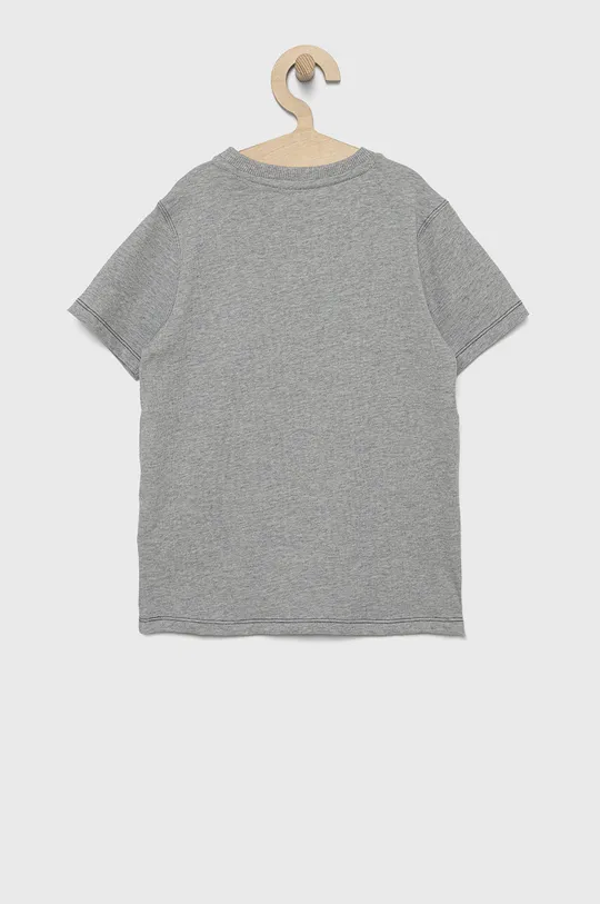 Дитяча бавовняна футболка Guess сірий