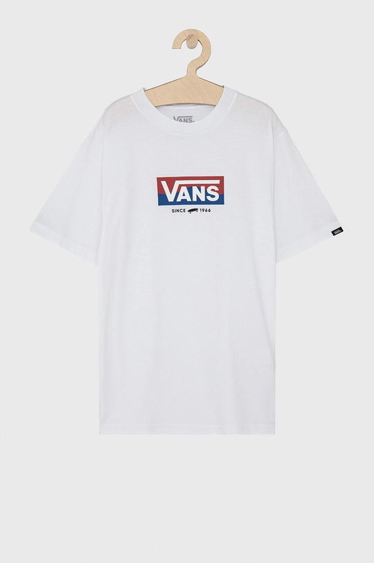 Vans T-shirt bawełniany dziecięcy biały