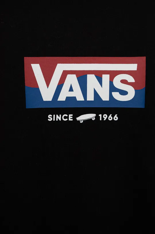 czarny Vans T-shirt bawełniany dziecięcy