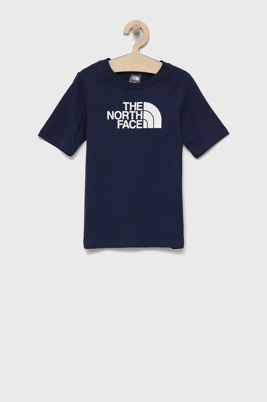 granatowy The North Face T-shirt bawełniany dziecięcy Chłopięcy