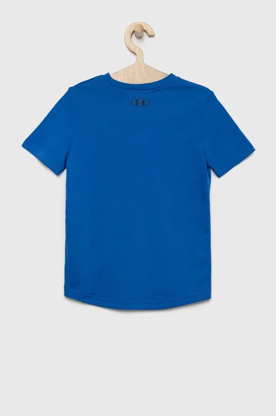 Otroška kratka majica Under Armour mornarsko modra