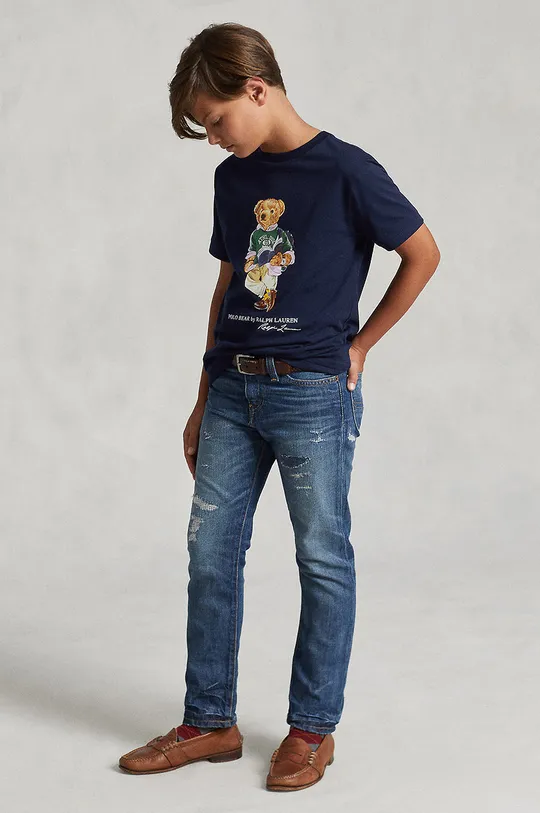Дитяча бавовняна футболка Polo Ralph Lauren Для хлопчиків