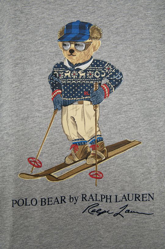 Polo Ralph Lauren T-shirt bawełniany dziecięcy 323853790003 szary