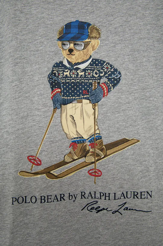 Дитяча бавовняна футболка Polo Ralph Lauren сірий
