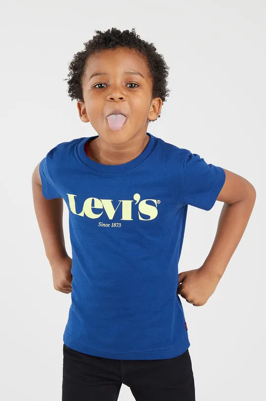 Levi's T-shirt dziecięcy granatowy