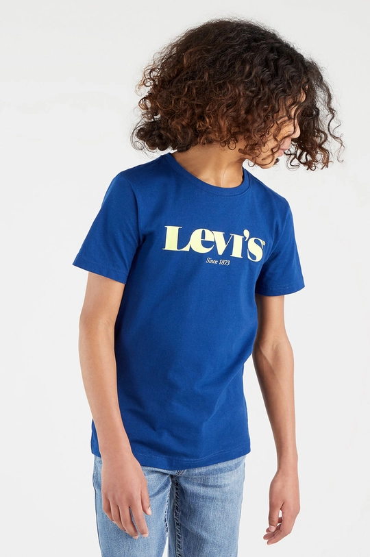 Levi's T-shirt dziecięcy granatowy