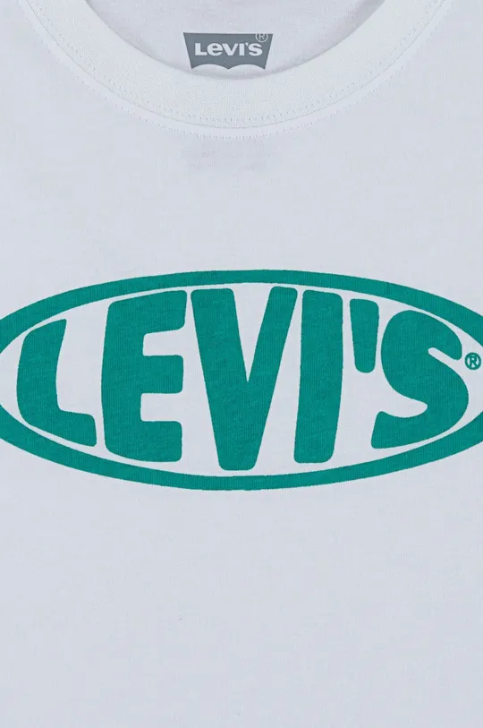 Levi's T-shirt bawełniany dziecięcy biały