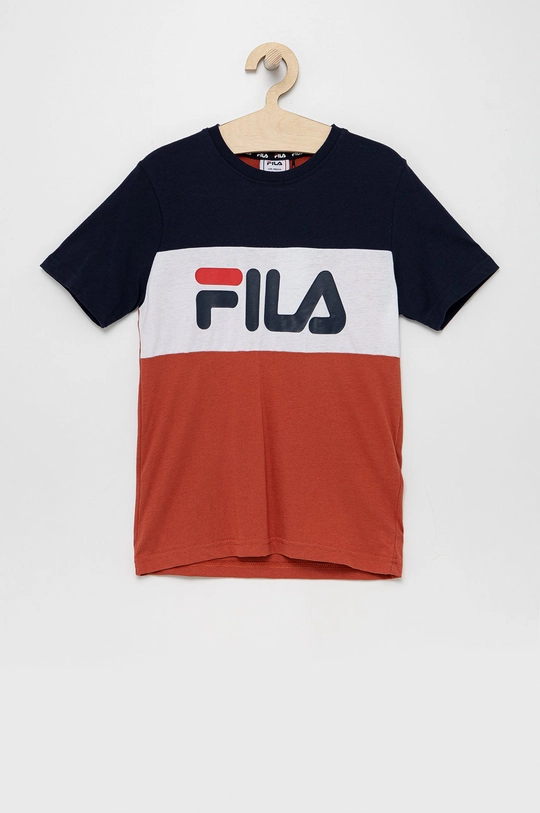 multicolor Fila T-shirt bawełniany dziecięcy Chłopięcy