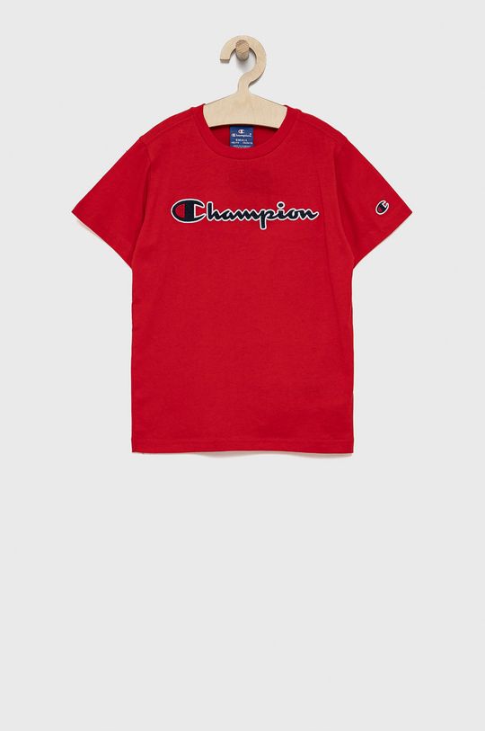 červená Dětské bavlněné tričko Champion 305770 Chlapecký