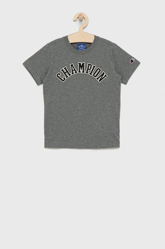 серый Детская хлопковая футболка Champion 305776 Для мальчиков