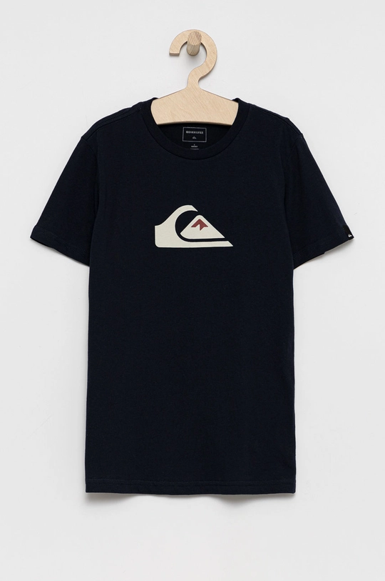 granatowy Quiksilver t-shirt bawełniany dziecięcy Chłopięcy