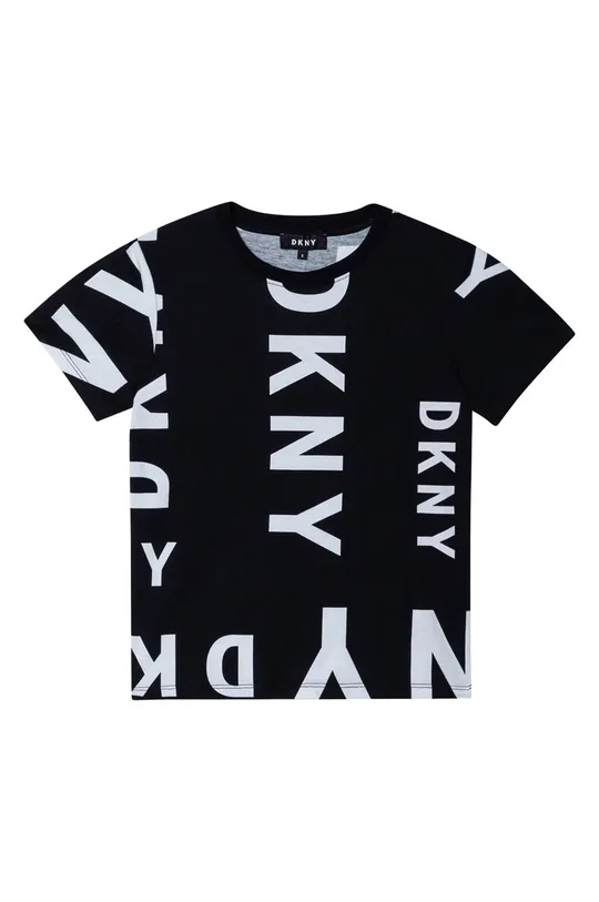 чёрный Детская хлопковая футболка Dkny Для мальчиков