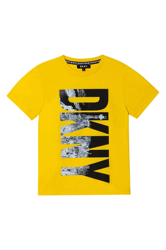 Dkny T-shirt dziecięcy D25D51.102.108 żółty