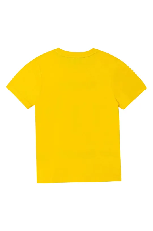 Дитяча бавовняна футболка Dkny жовтий