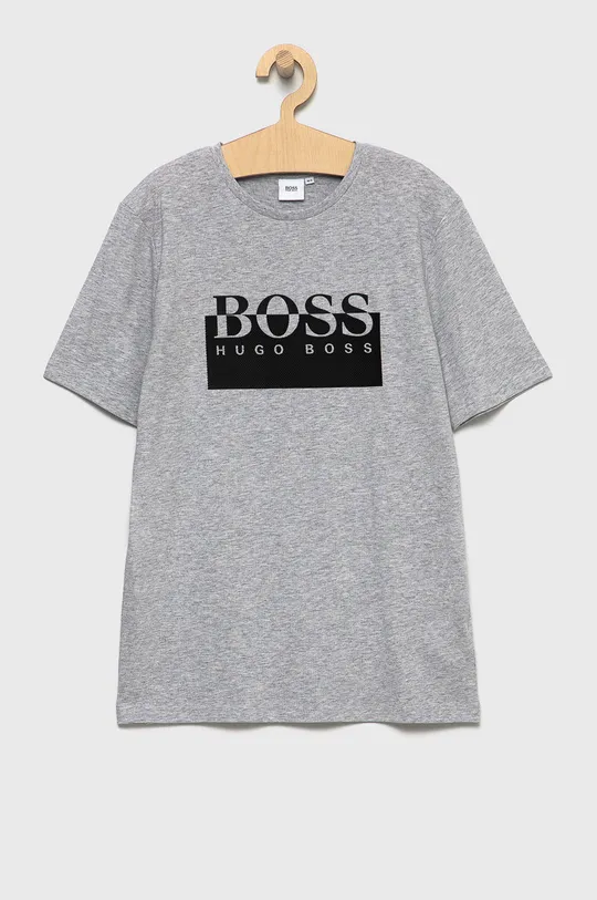 sivá Detské bavlnené tričko Boss Chlapčenský