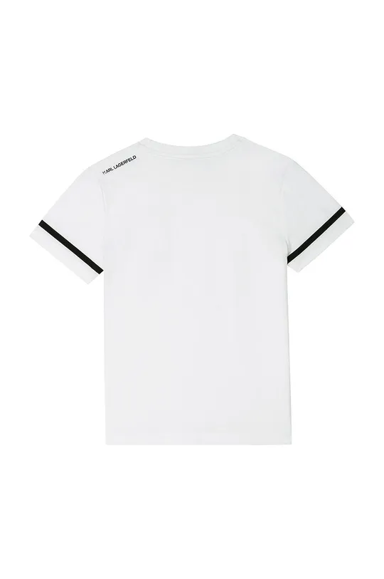 Karl Lagerfeld T-shirt bawełniany dziecięcy Z25300.126.150 biały
