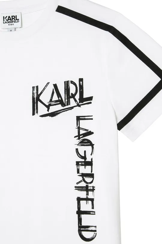 Karl Lagerfeld T-shirt bawełniany dziecięcy Z25300.126.150 100 % Bawełna organiczna