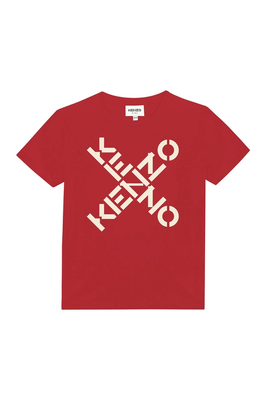 piros Kenzo Kids gyerek pamut póló Fiú