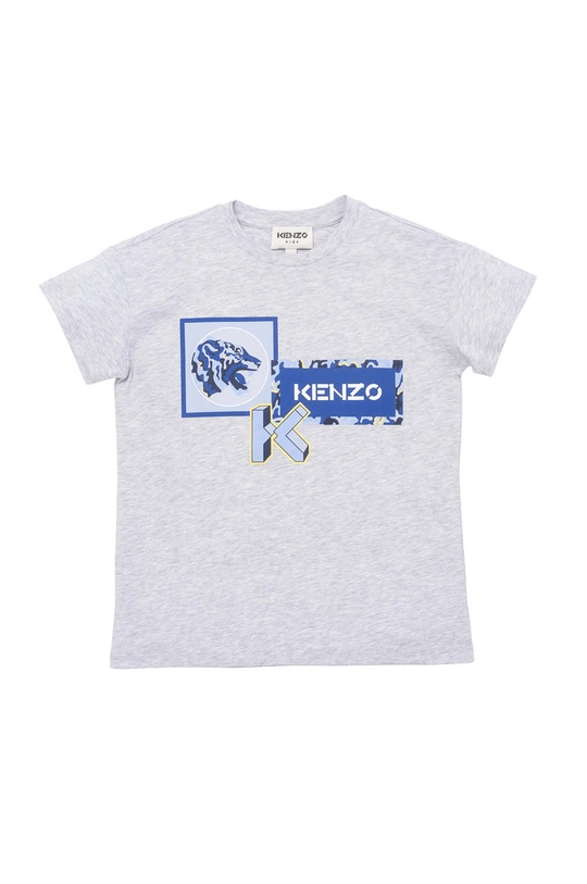 сірий Дитяча бавовняна футболка Kenzo Kids Для хлопчиків