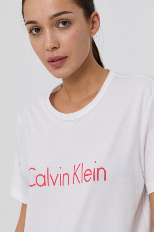 Μπλουζάκι πιτζάμας Calvin Klein Underwear λευκό