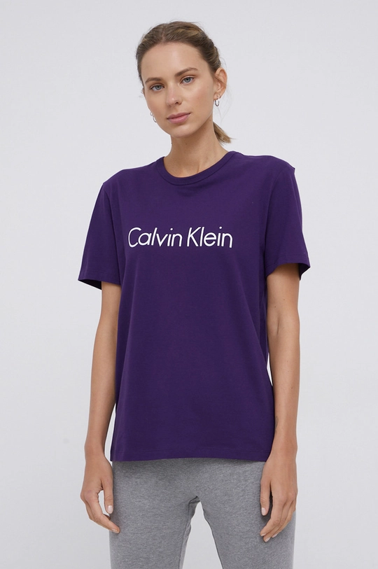 fioletowy Calvin Klein Underwear T-shirt piżamowy Damski