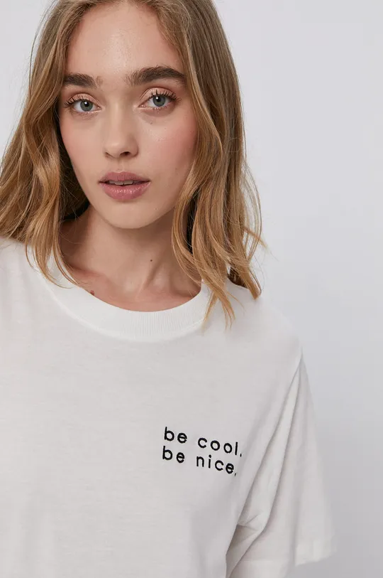 biały Jacqueline de Yong T-shirt Damski