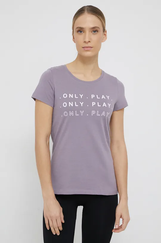 Only Play T-shirt bawełniany fioletowy