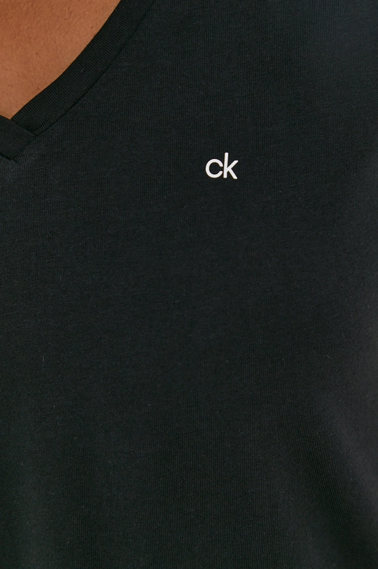 czarny Calvin Klein T-shirt bawełniany