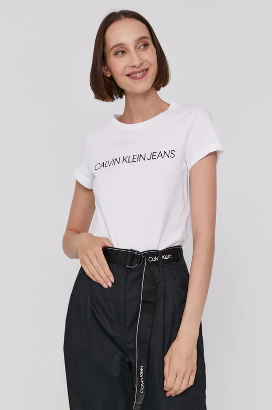 Tričko Calvin Klein Jeans (2-pack) ružová