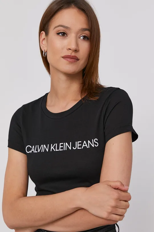 čierna Tričko Calvin Klein Jeans (2-pack) Dámsky