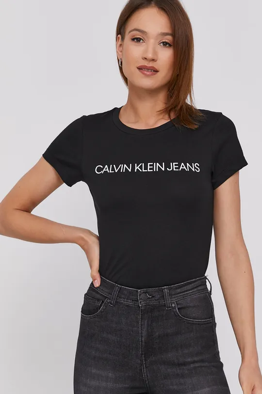 čierna Tričko Calvin Klein Jeans (2-pack)