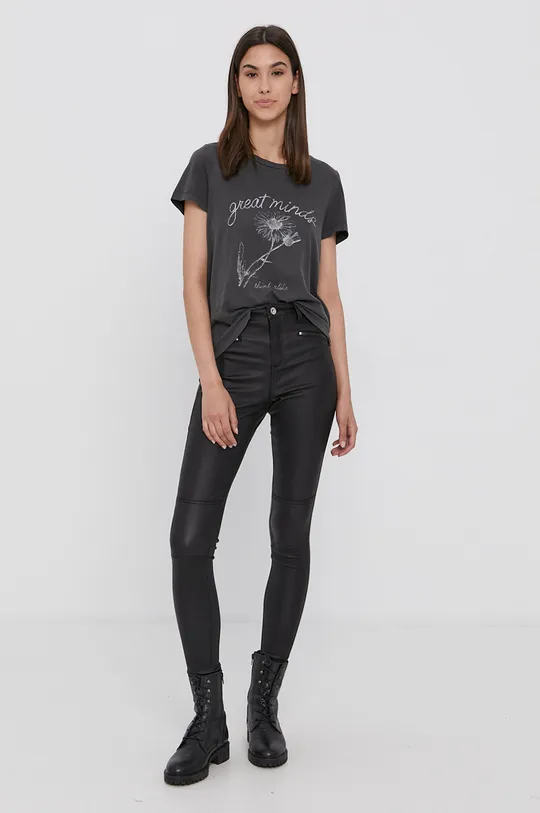 Vero Moda T-shirt bawełniany czarny