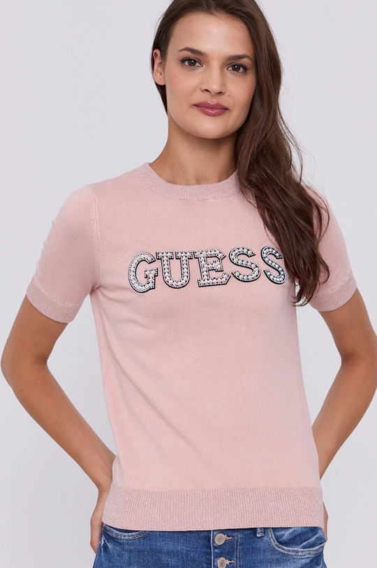 rózsaszín Guess pulóver Női