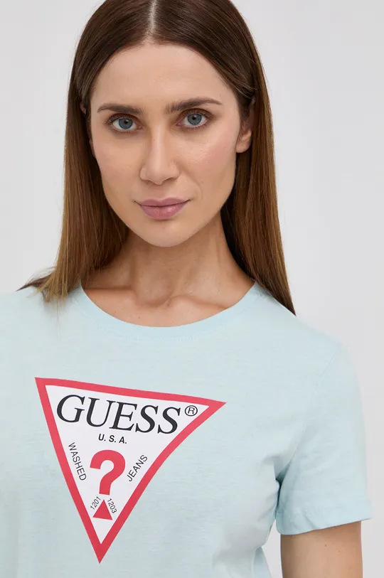 niebieski Guess T-shirt W1YI1B.I3Z11